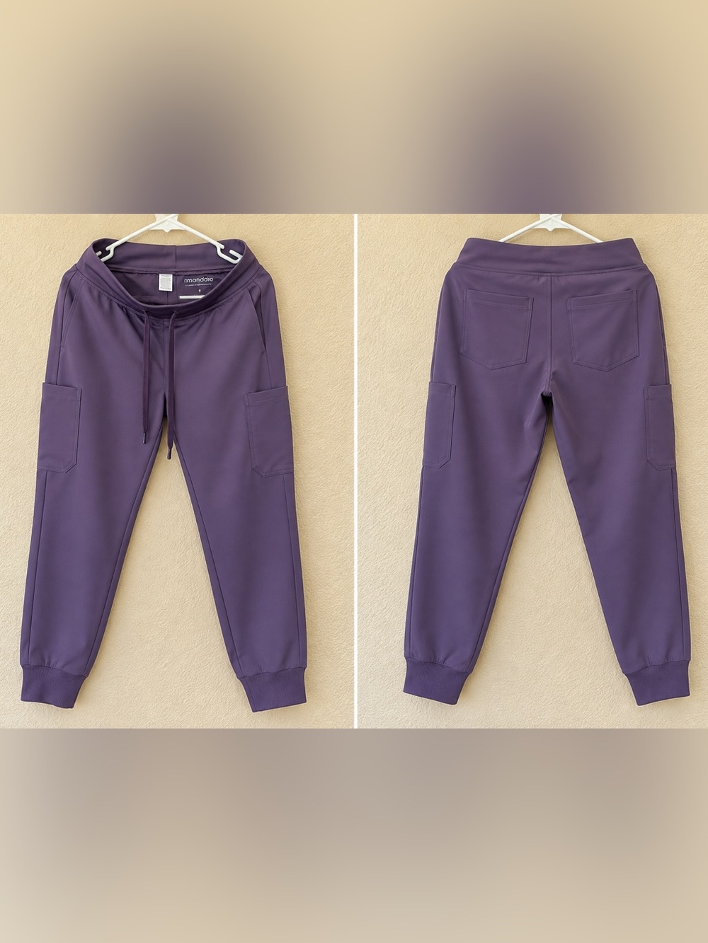 Mandala Scrubs Dewberry 9 Pocket Jogger Pants Size S